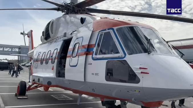 Новый арктический вертолёт Ми-38 показали в Казани