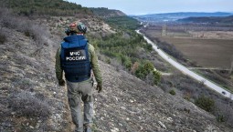 Беспилотник ВСУ уничтожили в горах под Севастополем