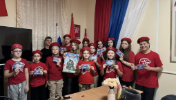 Юнармейцы из Южной Осетии и отправили письма бойцам 