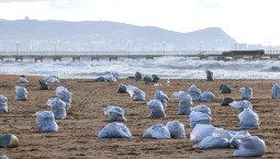 Водолазы подняли 253 мешка грунта с мазутом у Анапы