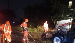 Последствия непогоды в Севастополе ликвидировали всю ночь