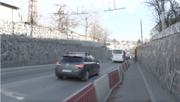 Как будут ремонтировать подпорные стены возле площади Восставших