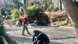Продолжается капремонт Мисхорского парка в Крыму