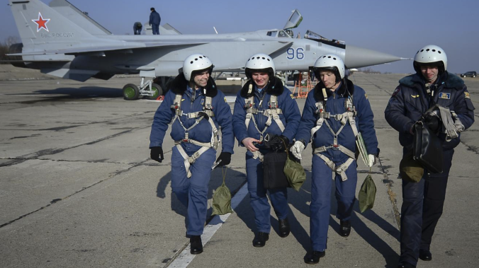 Военнослужащие России отмечают День авиации ПВО