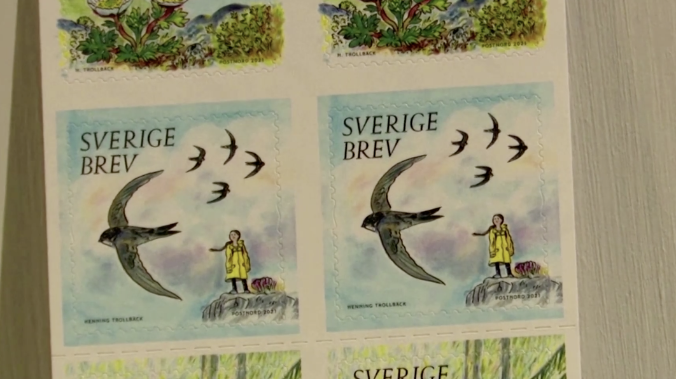Грету Тунберг изобразили на почтовой марке