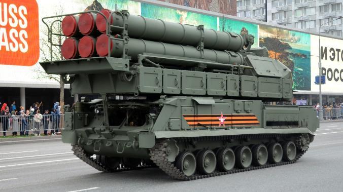 Российский зенитно-ракетный комплекс «Бук-М3» сбил два украинских штурмовика