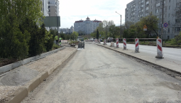 Перекрёсток улиц Фадеева и Парковой готов на 65%