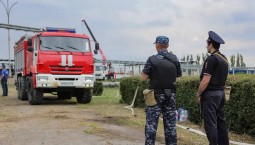 В Ростовской области тушат нефтехранилища
