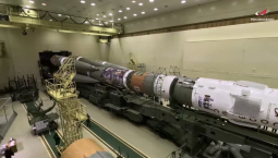 Ракету с кораблём «Союз» готовят к пуску на Байконуре
