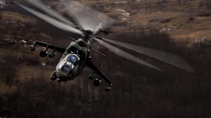 Вертолет Ми-35 совершил вынужденную посадку в Сирии