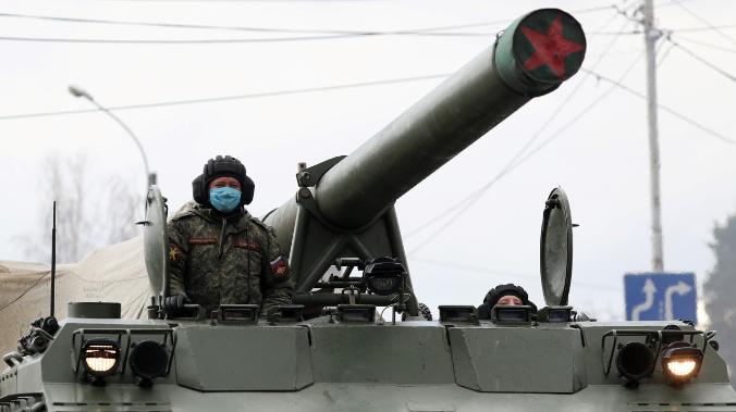 Россия разместила на границе с Украиной САУ 2С7 «Пион»