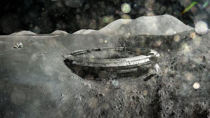 Американские астронавты нашли корабль инопланетян на Луне