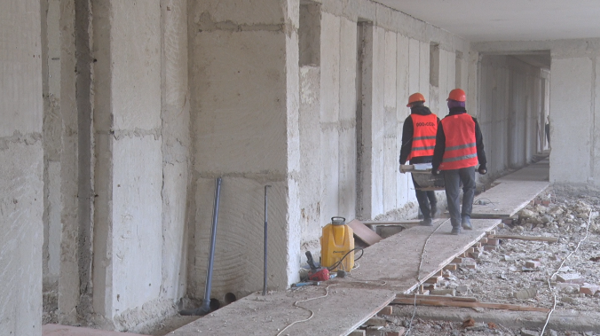 В образовательном центре имени Ревякина идёт ремонт