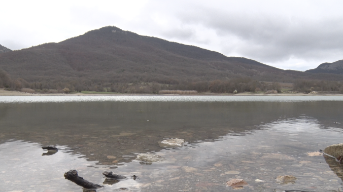 Пруд «Туристский» в Байдарской долине обмелел