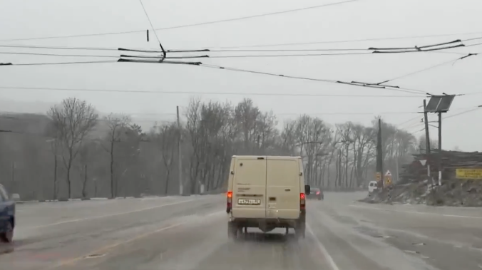 На Ай-Петри и Ангарском перевале выпал мокрый снег