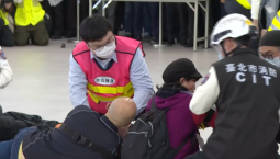 В аэропорту Тайбэя провели гражданские учения