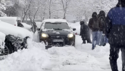 Снегопад нарушил транспортное сообщение Румынии