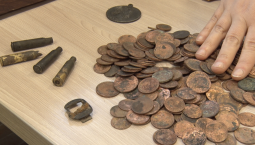 В Орлином археологи обнаружили монетный клад 