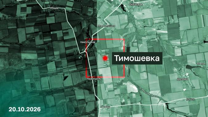 Освобождено село Тимошевка в Запорожской области