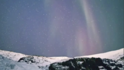 В Красноярском крае запечатлели северное сияние