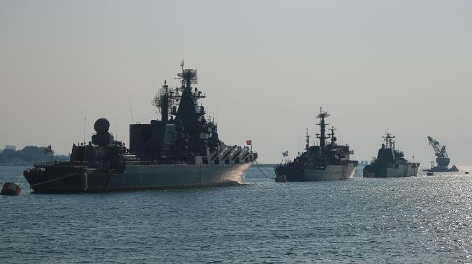 Черноморский флот в полном составе вывели на морские учения 