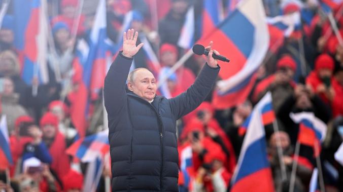 Владимир Путин поздравил крымчан с годовщиной воссоединения с Россией