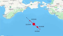 Метеорит пролетел ночью южнее Крымского моста