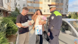 Сотрудники ГАИ Севастополя помогли роженице