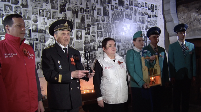 «Огонь памяти» прибыл на 35-ю батарею из Москвы