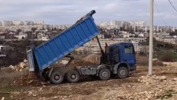 В Севастополе пресекли незаконный сброс строймусора