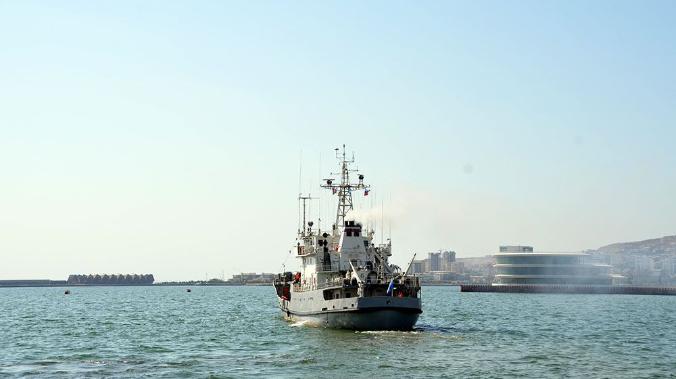 Военные корабли Каспийской флотилии ВМФ РФ покинули Бакинский порт