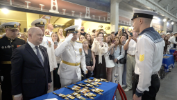 Выпуск ЧВВМУ впервые прошёл в подземном музее