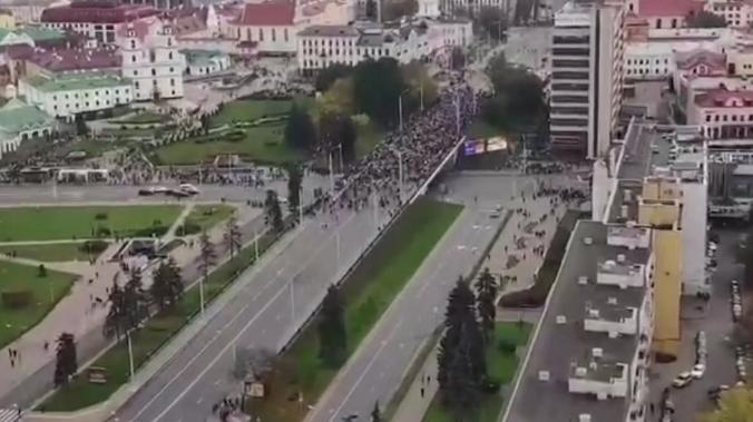 В Минске проходит несанкционированная акция оппозиции