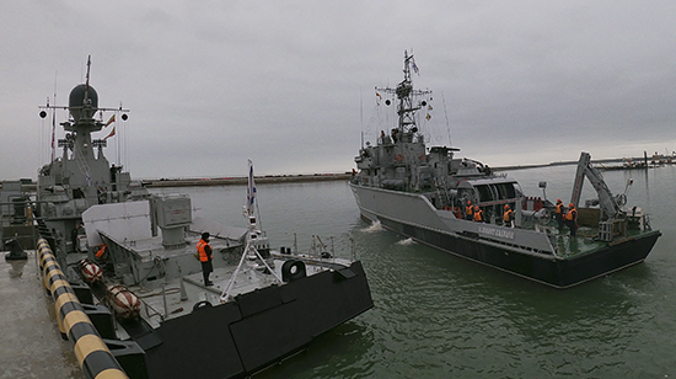 Россия начала учения ракетных кораблей на Каспии