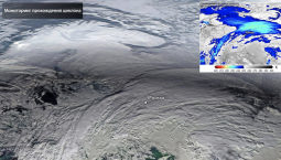 Роскосмос показал циклон, который идёт на Москву