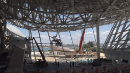 Строительство кластера на мысе Хрустальный идёт круглосуточно