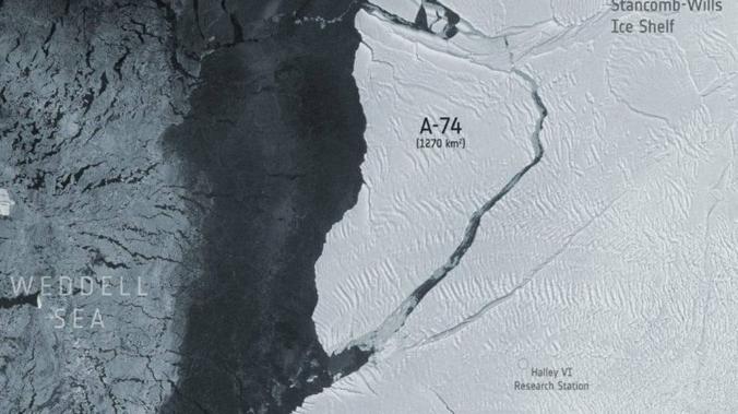 В Антарктиде откололся Айсберг размером с Лондон