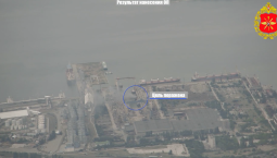 Армия России поразила сухогруз и военный склад 