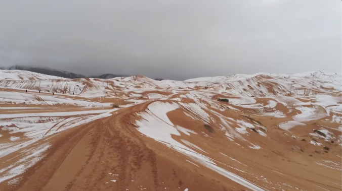 В пустыне Сахара выпал снег в седьмой раз за 40 лет