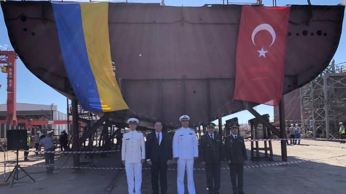 На турецкой верфи заложили корвет для ВМС Украины  