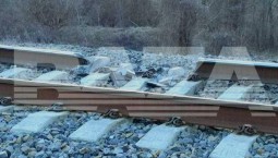 В Бахчисарайском районе повреждены ж/д пути