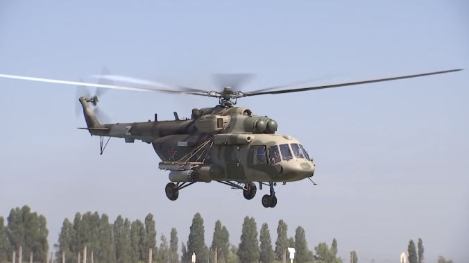 Ми-8 ведёт радиоэлектронную борьбу на Украине