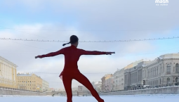 Замёрзшие каналы Петербурга стали массовым трендом