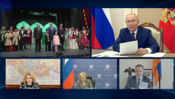 Владимир Путин открыл обновлённый театр в Дербенте