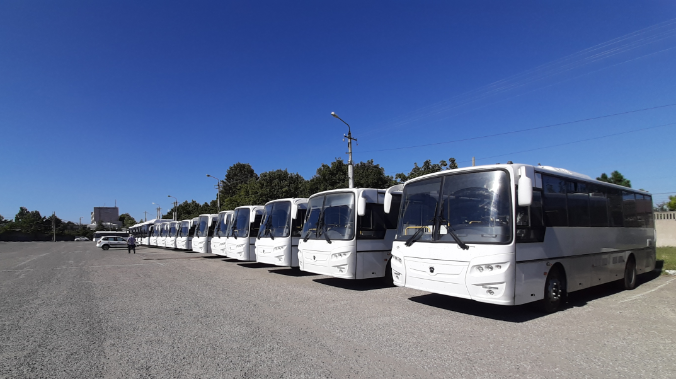 Новые автобусы вышли на пригородные маршруты Симферополя