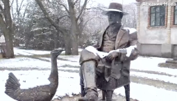 В заповеднике «Аскания-Нова» – сказка снежной зимы