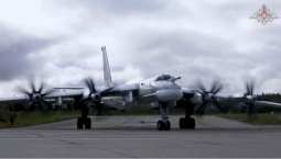 Ту-95мс выполнили полёт над Баренцевым морем