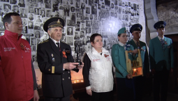 «Огонь памяти» прибыл на 35-ю батарею из Москвы