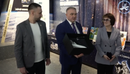 Музей космонавтики открылся в школе Шахтёрска