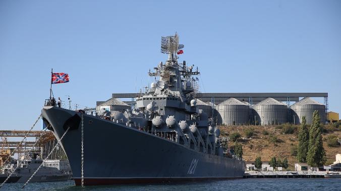 Крейсер «Москва» вышел на боевые стрельбы в Черном море